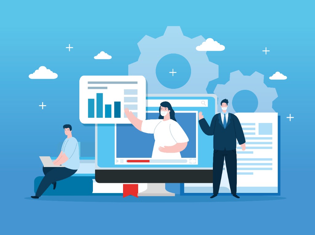 Custom software development illustration
